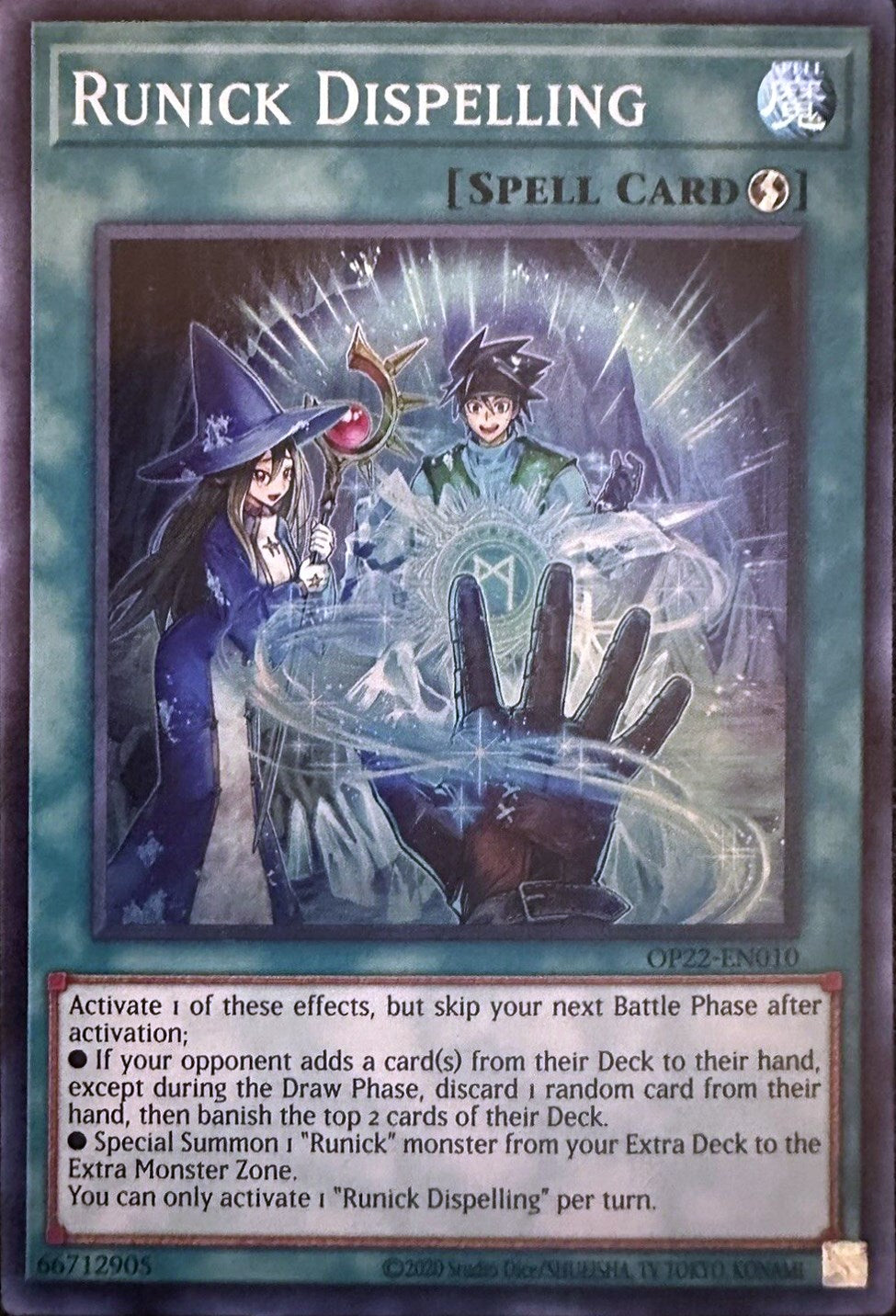 Runick Dispelling [OP22-EN010] Super Rare | Card Merchant Takapuna