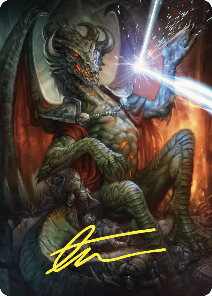 Deflecting Swat Art Card (Gold-Stamped Signature) [Commander Masters Art Series] | Card Merchant Takapuna