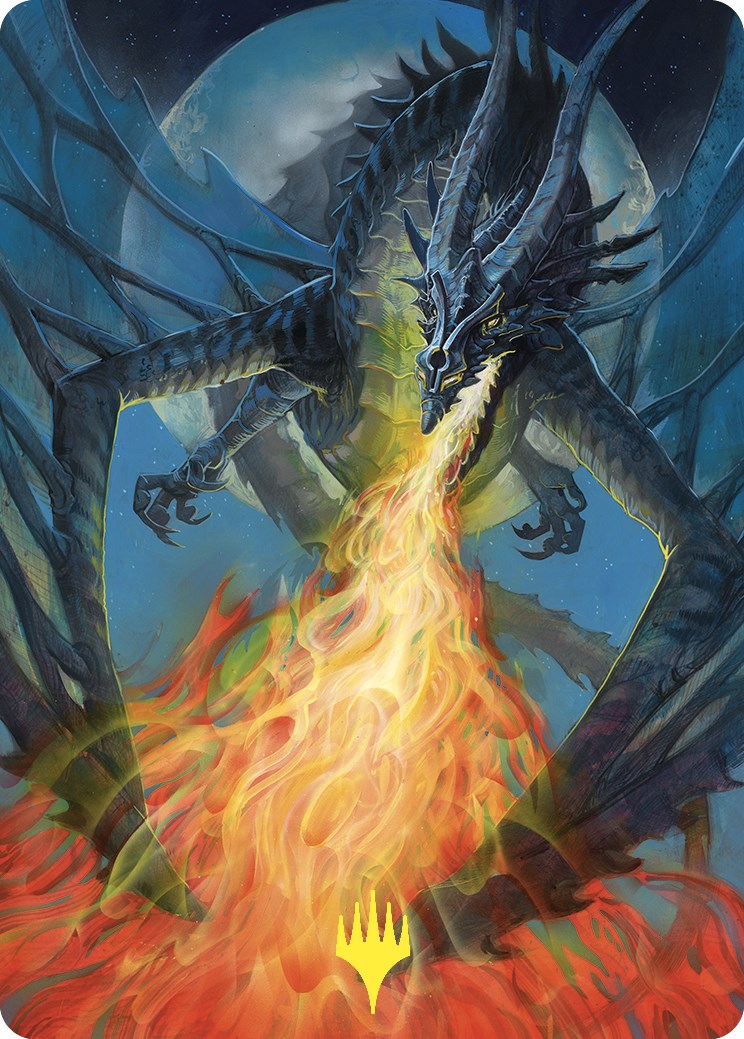 Balefire Dragon Art Card (Gold-Stamped) [Commander Masters Art Series] | Card Merchant Takapuna