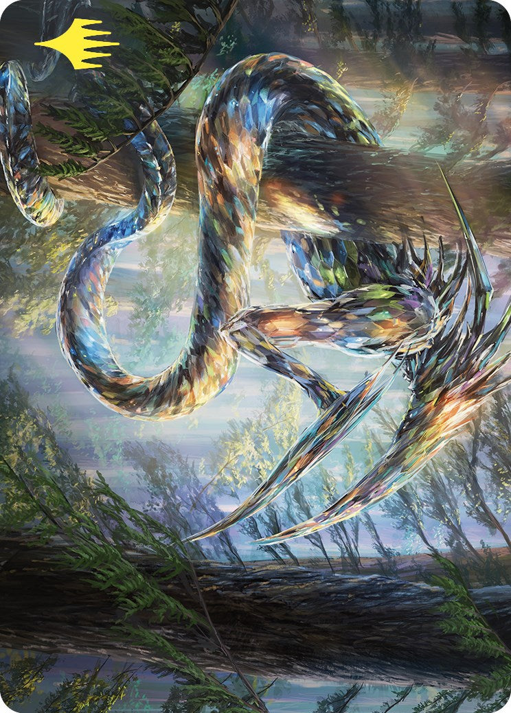 Gemhide Sliver Art Card (Gold-Stamped) [Commander Masters Art Series] | Card Merchant Takapuna