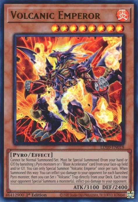 Volcanic Emperor [LD10-EN018] Ultra Rare | Card Merchant Takapuna