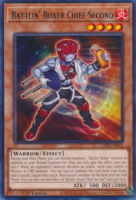 Battlin' Boxer Chief Second [LD10-EN033] Rare | Card Merchant Takapuna