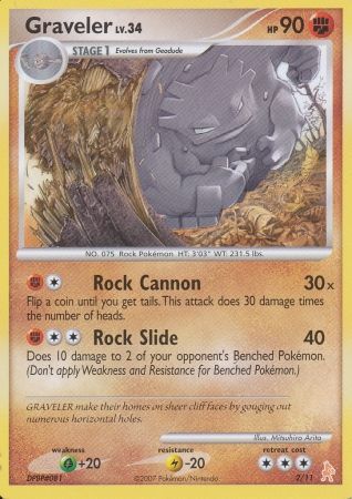 Graveler (2/11) [Diamond & Pearl: Trainer Kit - Lucario] | Card Merchant Takapuna