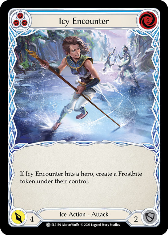 Icy Encounter (Blue) [ELE159] (Tales of Aria)  1st Edition Normal | Card Merchant Takapuna