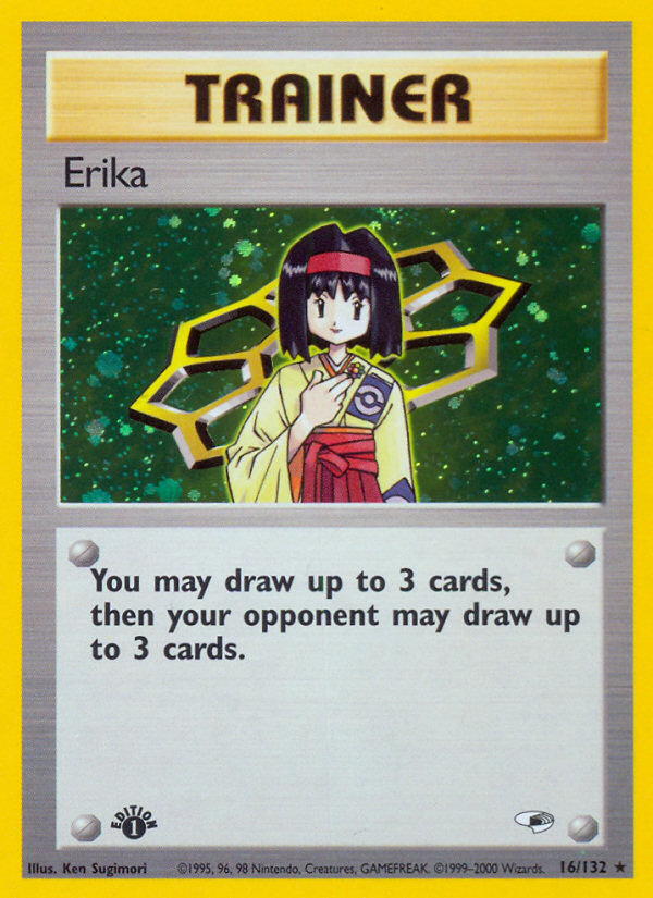 Erika (16/132) [Gym Heroes 1st Edition] | Card Merchant Takapuna