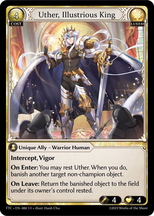 Uther, Illustrious King (088) [Fractured Crown] | Card Merchant Takapuna