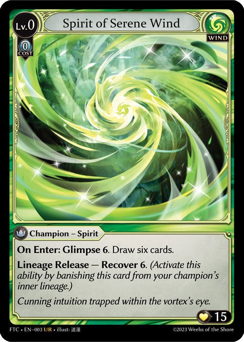 Spirit of Serene Wind (003) [Fractured Crown] | Card Merchant Takapuna