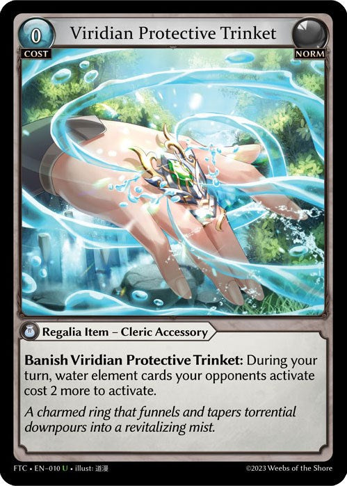 Viridian Protective Trinket (010) [Fractured Crown] | Card Merchant Takapuna