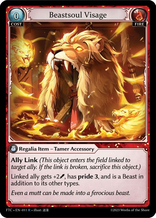 Beastsoul Visage (011) [Fractured Crown] | Card Merchant Takapuna