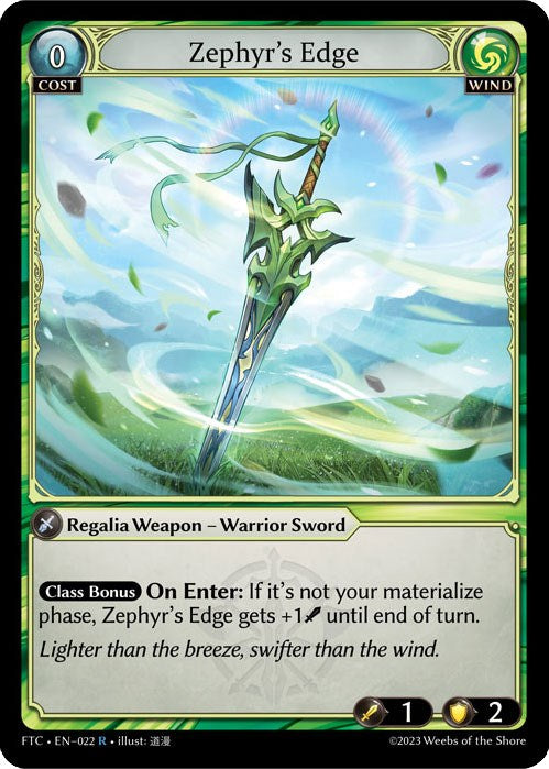 Zephyr's Edge (022) [Fractured Crown] | Card Merchant Takapuna