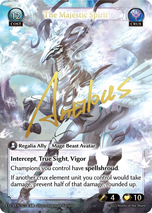The Majestic Spirit (CSR) (023) [Fractured Crown] | Card Merchant Takapuna