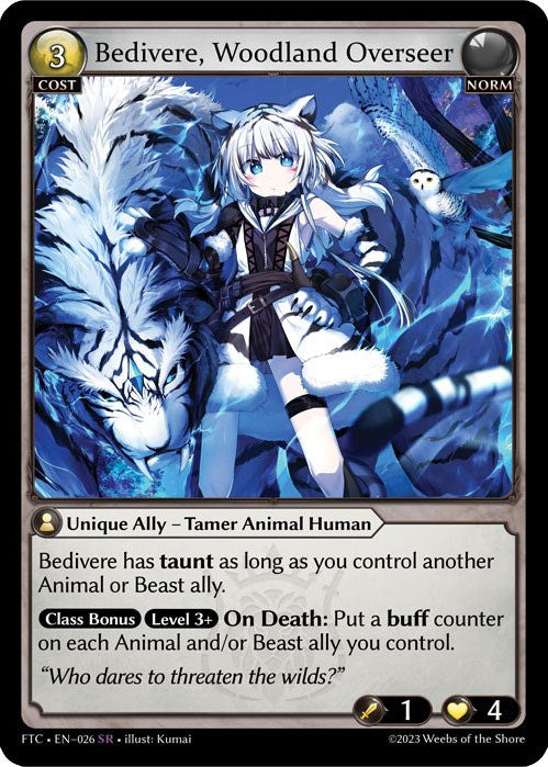 Bedivere, Woodland Overseer (026) [Fractured Crown] | Card Merchant Takapuna