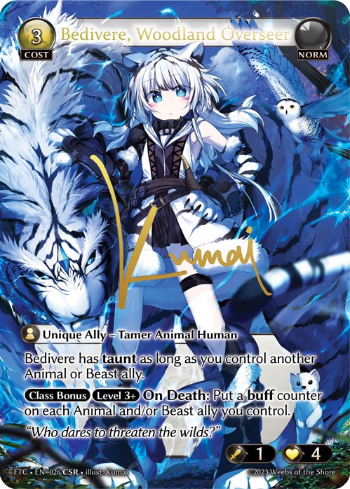 Bedivere, Woodland Overseer (CSR) (026) [Fractured Crown] | Card Merchant Takapuna