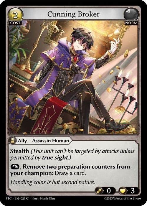 Cunning Broker (029) [Fractured Crown] | Card Merchant Takapuna