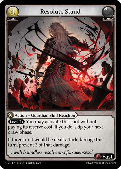 Resolute Stand (043) [Fractured Crown] | Card Merchant Takapuna