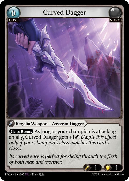 Curved Dagger (007) [Fractured Crown: Armaments] | Card Merchant Takapuna