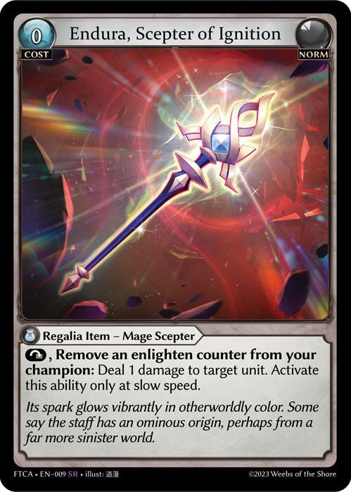 Endura, Scepter of Ignition (009) [Fractured Crown: Armaments] | Card Merchant Takapuna