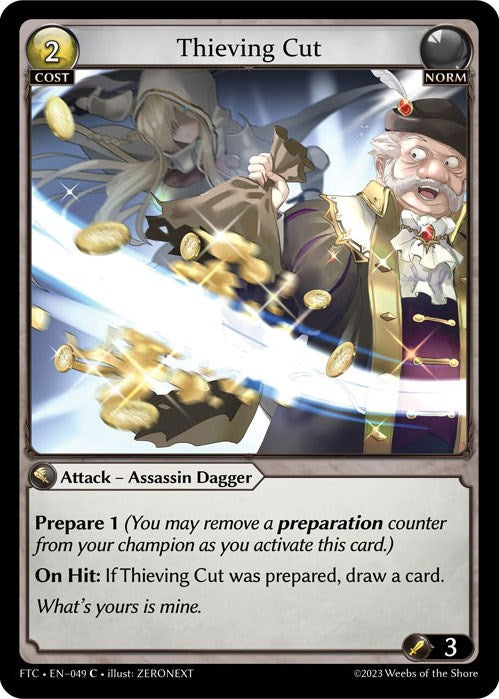 Thieving Cut (049) [Fractured Crown] | Card Merchant Takapuna