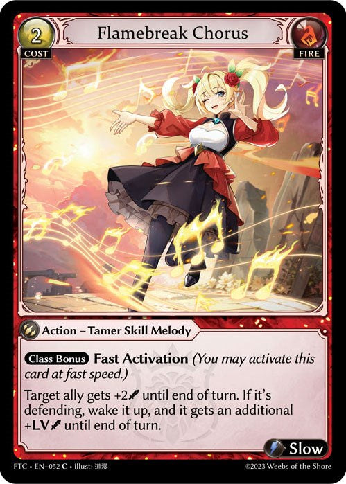 Flamebreak Chorus (052) [Fractured Crown] | Card Merchant Takapuna