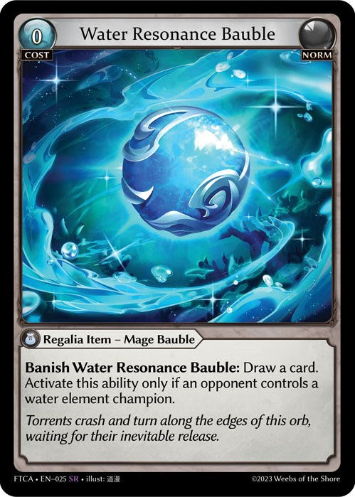 Water Resonance Bauble (025) [Fractured Crown: Armaments] | Card Merchant Takapuna