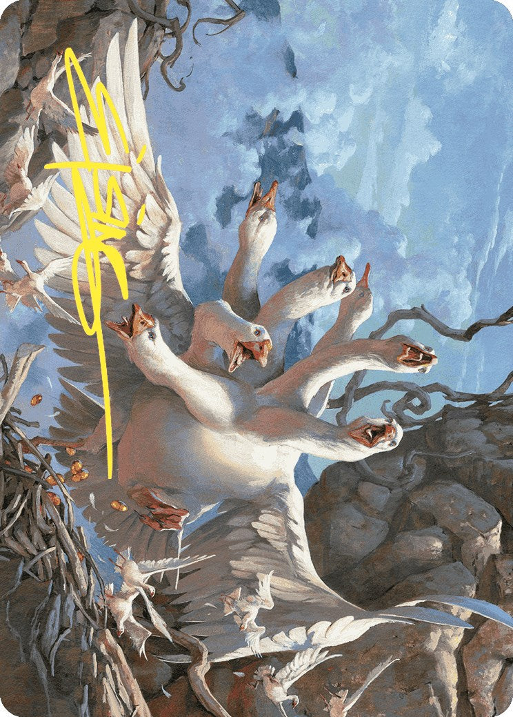 The Goose Mother Art Card (Gold-Stamped Signature) [Wilds of Eldraine Art Series] | Card Merchant Takapuna