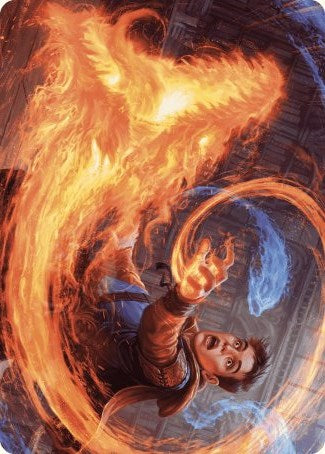Frantic Firebolt Art Card [Wilds of Eldraine Art Series] | Card Merchant Takapuna