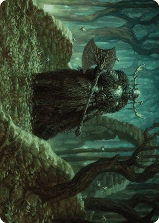 Mosswood Dreadknight Art Card [Wilds of Eldraine Art Series] | Card Merchant Takapuna