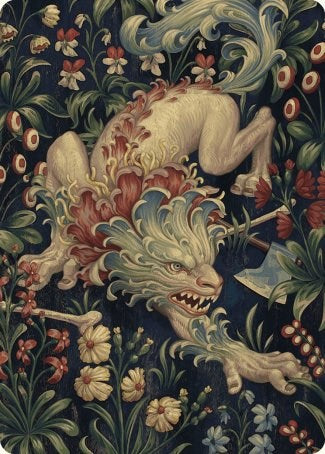 Beast Token Art Card [Wilds of Eldraine Art Series] | Card Merchant Takapuna