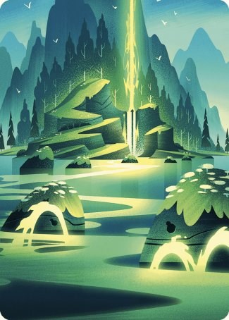 Leyline of Abundance Art Card [Wilds of Eldraine Art Series] | Card Merchant Takapuna