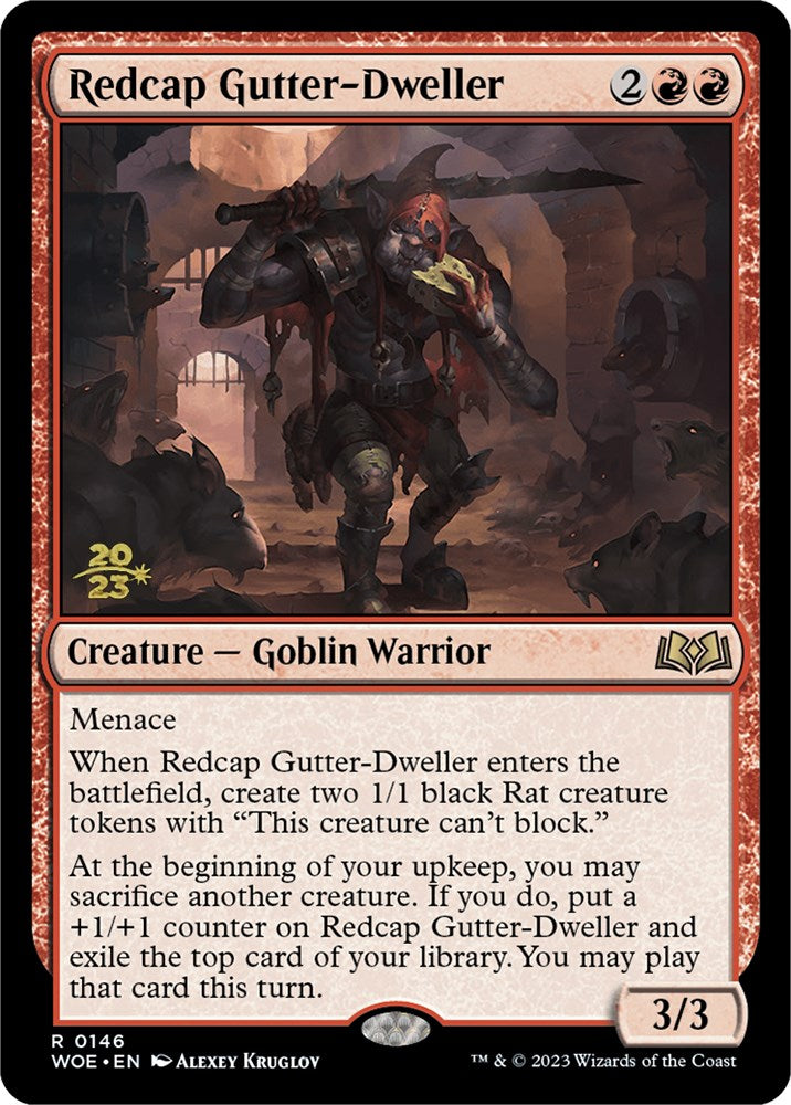 Redcap Gutter-Dweller [Wilds of Eldraine Prerelease Promos] | Card Merchant Takapuna