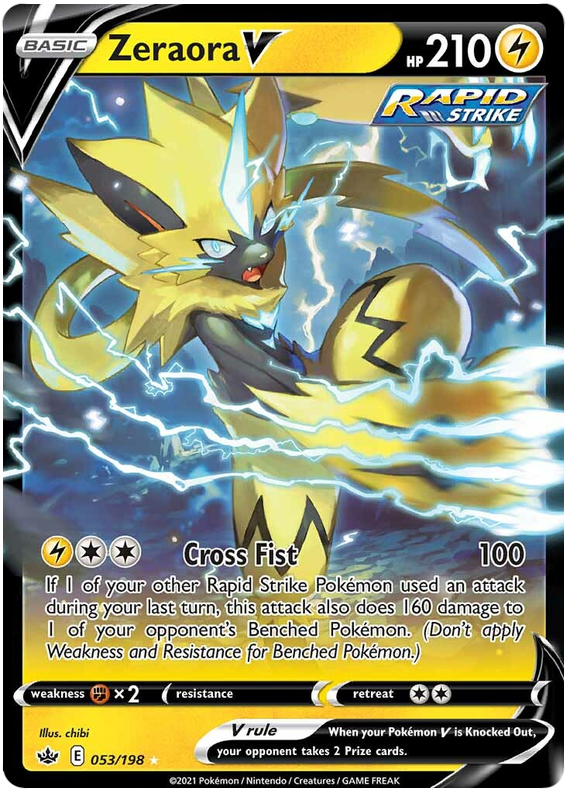 Zeraora V (053/198) [Sword & Shield: Chilling Reign] | Card Merchant Takapuna
