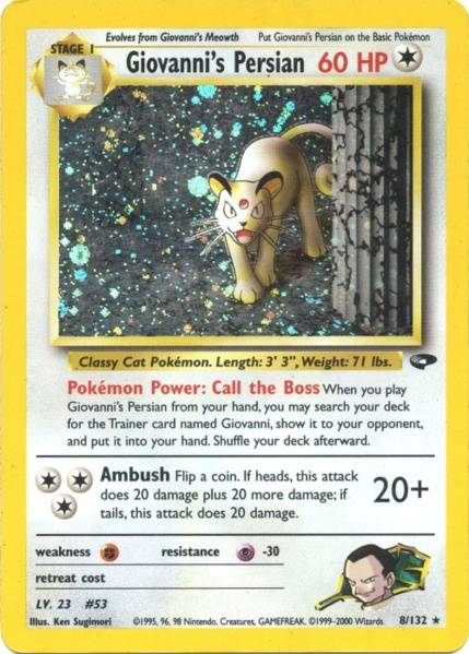 Giovanni's Persian (8/132) [Gym Challenge Unlimited] | Card Merchant Takapuna