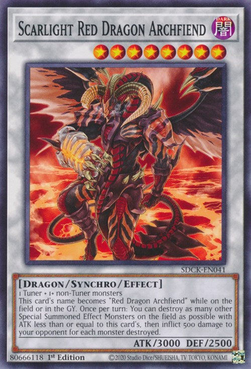 Scarlight Red Dragon Archfiend [SDCK-EN041] Common | Card Merchant Takapuna