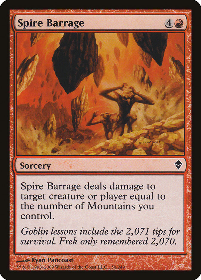 Spire Barrage [Zendikar] | Card Merchant Takapuna