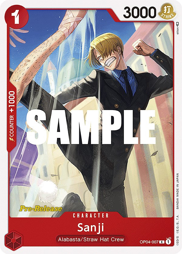 Sanji [Kingdoms of Intrigue Pre-Release Cards] | Card Merchant Takapuna