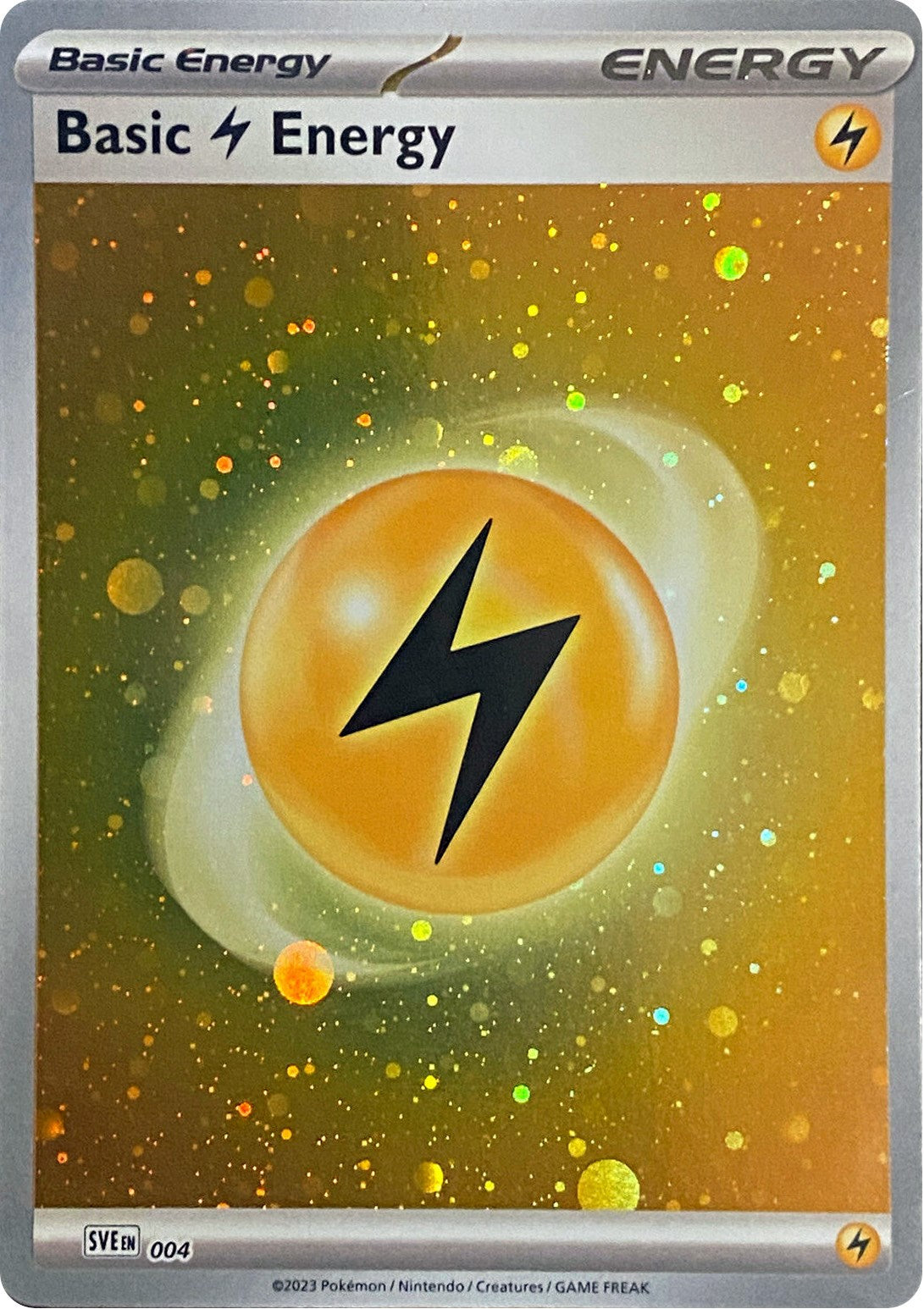 Basic Lightning Energy (004) (Cosmos Holo) [Scarlet & Violet: Base Set] | Card Merchant Takapuna
