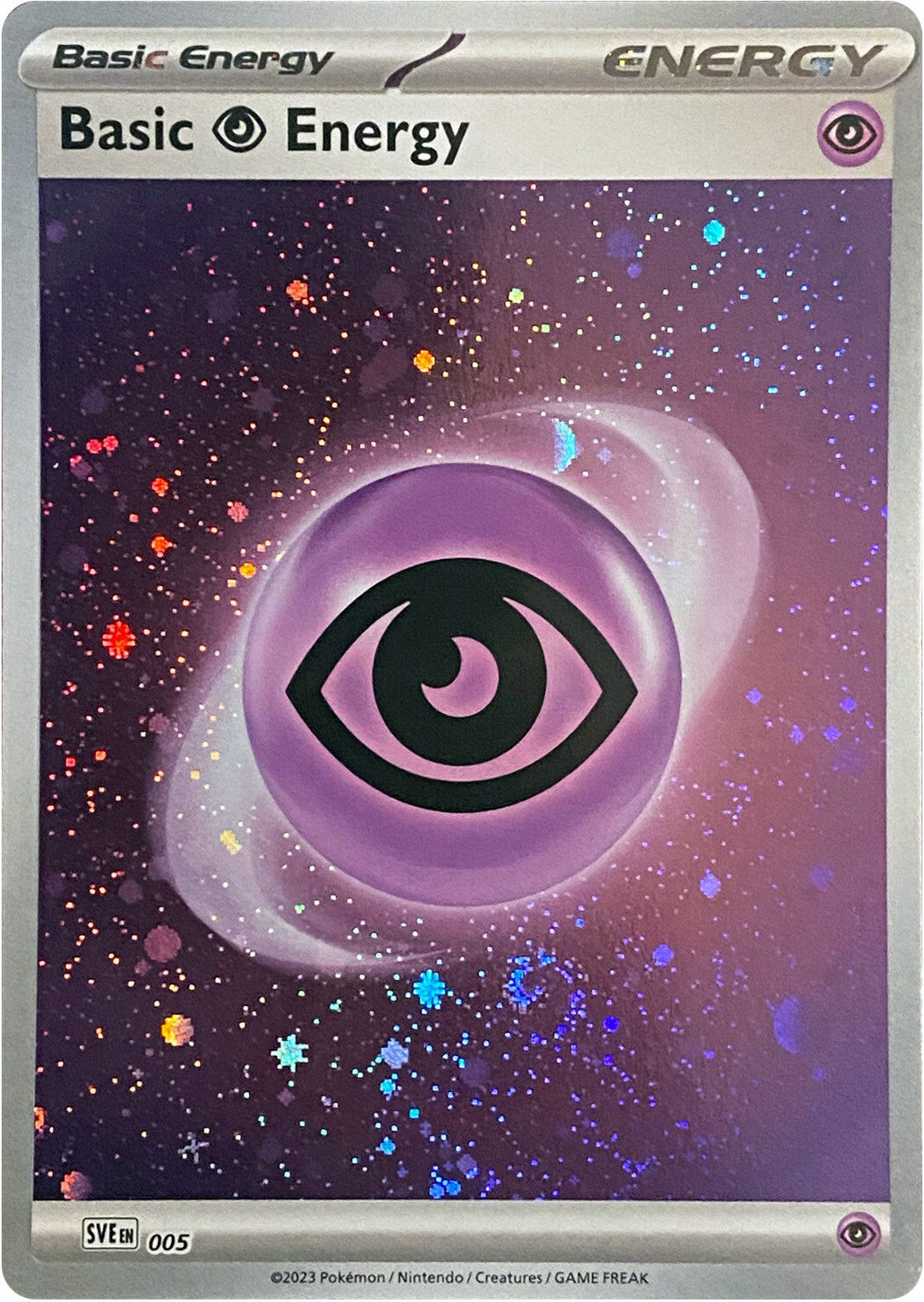Basic Psychic Energy (005) (Cosmos Holo) [Scarlet & Violet: Base Set] | Card Merchant Takapuna