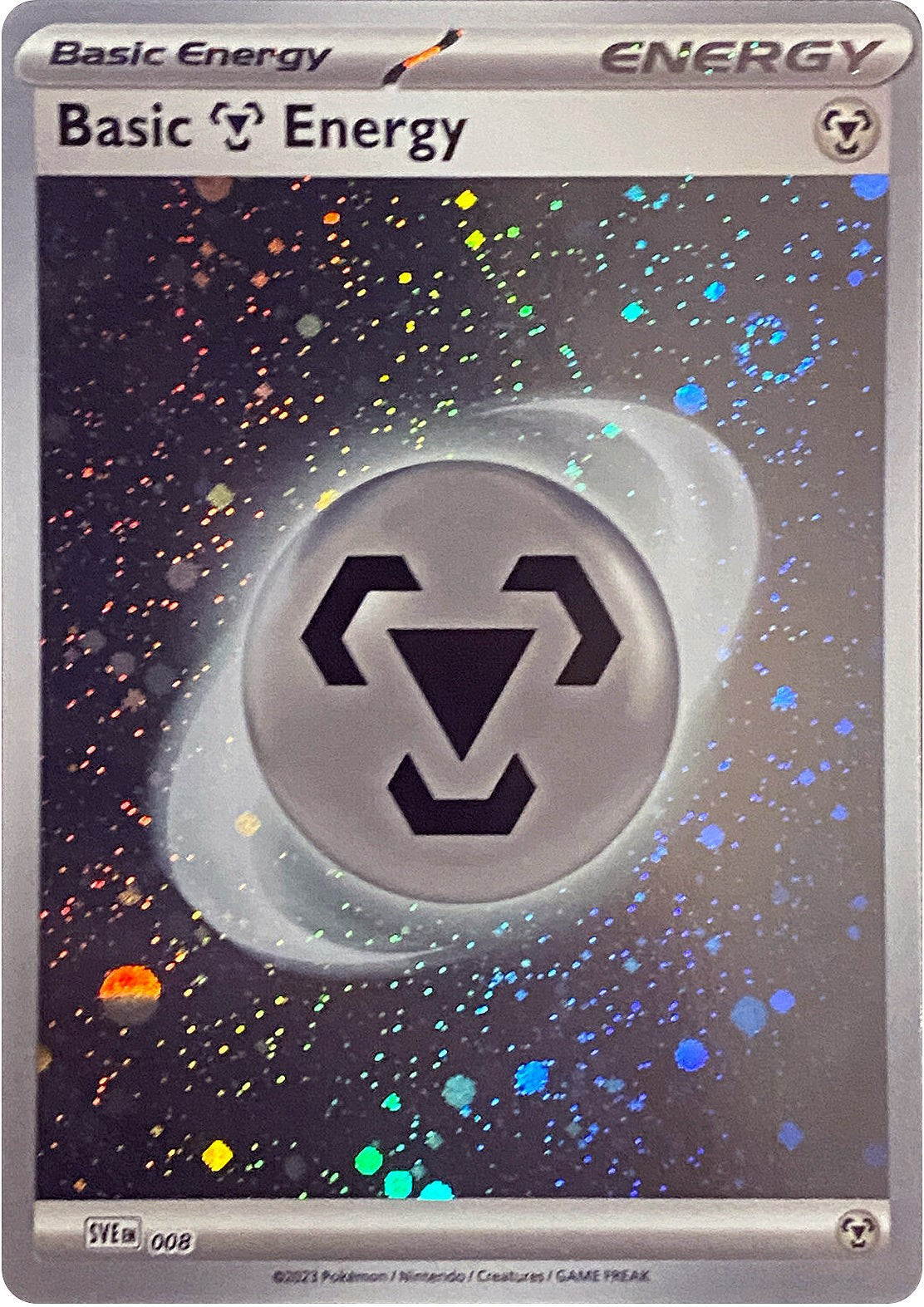 Basic Metal Energy (008) (Cosmos Holo) [Scarlet & Violet: Base Set] | Card Merchant Takapuna