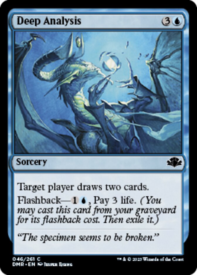 Deep Analysis [Dominaria Remastered] | Card Merchant Takapuna