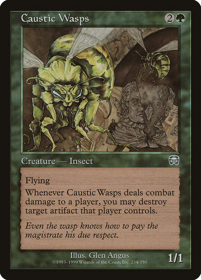 Caustic Wasps [Mercadian Masques] | Card Merchant Takapuna