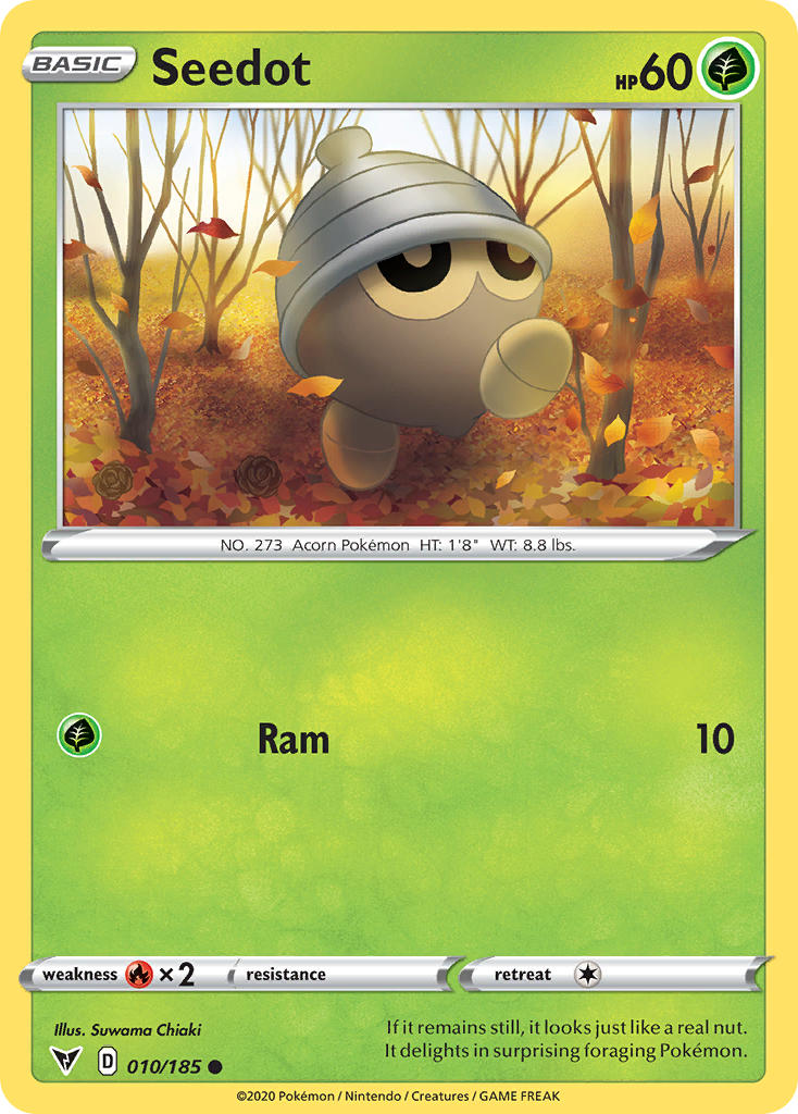 Seedot (010/185) [Sword & Shield: Vivid Voltage] | Card Merchant Takapuna