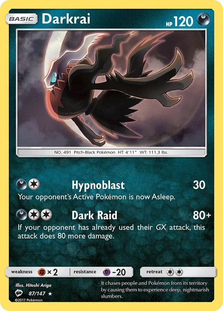 Darkrai (87/147) [Sun & Moon: Burning Shadows] | Card Merchant Takapuna