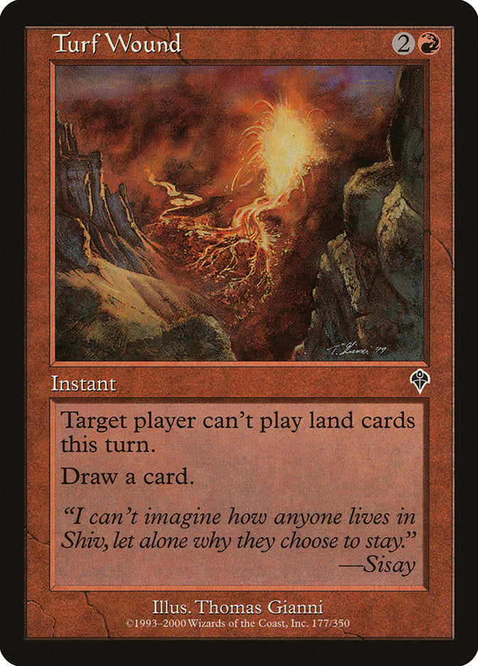 Turf Wound [Invasion] | Card Merchant Takapuna