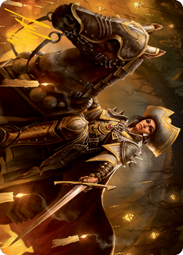 Seasoned Cathar Art Card (Gold-Stamped Signature) [Innistrad: Midnight Hunt Art Series] | Card Merchant Takapuna