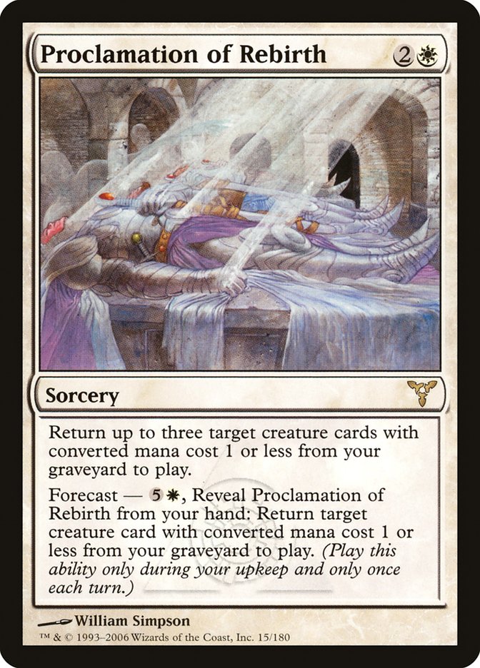 Proclamation of Rebirth [Dissension] | Card Merchant Takapuna