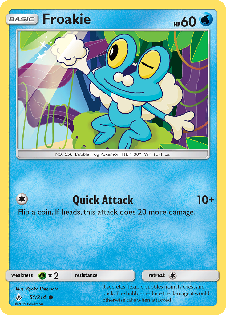Froakie (51/214) [Sun & Moon: Unbroken Bonds] | Card Merchant Takapuna