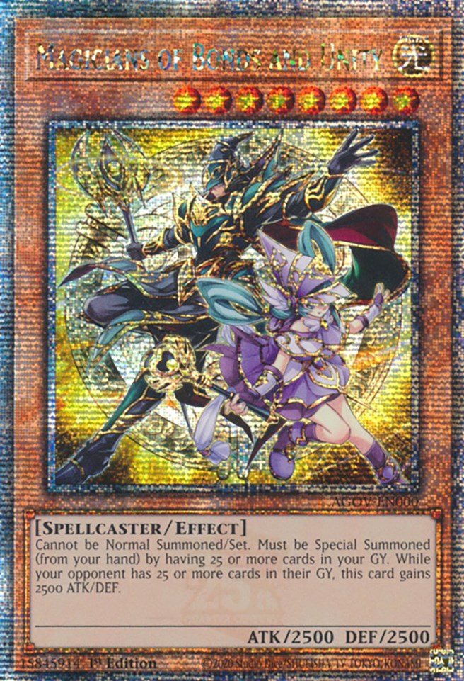Magicians of Bonds and Unity (Quarter Century Secret Rare) [AGOV-EN000] Quarter Century Secret Rare | Card Merchant Takapuna