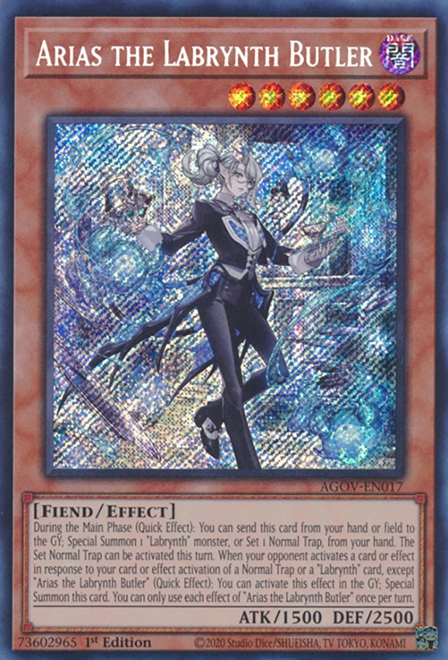 Arias the Labrynth Butler [AGOV-EN017] Secret Rare | Card Merchant Takapuna