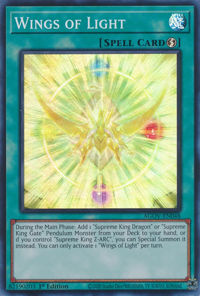 Wings of Light [AGOV-EN048] Super Rare | Card Merchant Takapuna