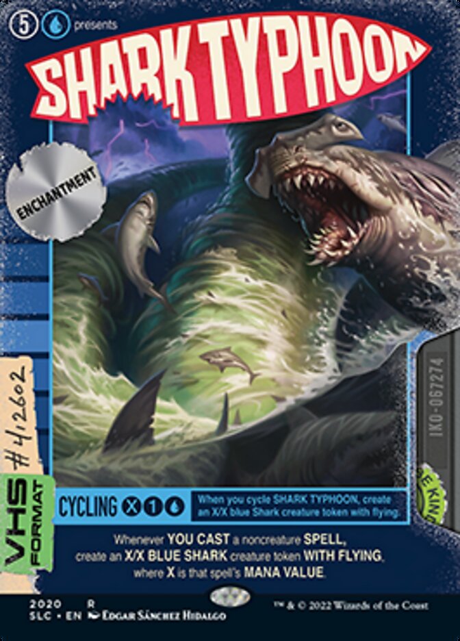 Shark Typhoon (Borderless Alternate Art) [Secret Lair 30th Anniversary Countdown Kit] | Card Merchant Takapuna